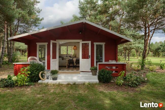 DREWNIANY DOMEK LETNISKOWY WEEKEND 25 + 8 M2
