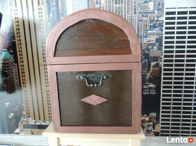 Kufer drewniany w stylu retro 53x36x40