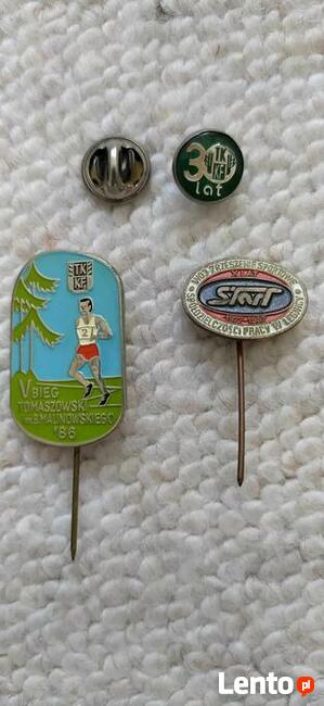 Odznaki sportowo rekreacyjne z lat 80-tych
