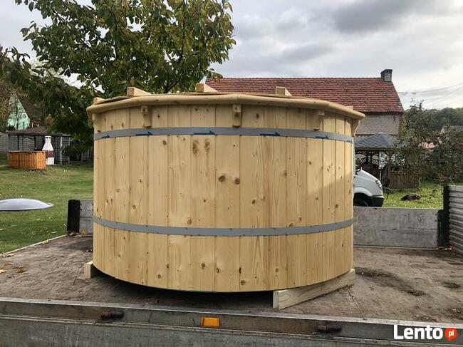 Beczka Balia Kąpielowa SPA Jacuzzi LED Ozonator Basen