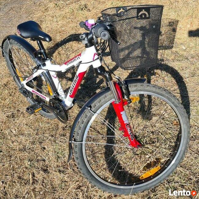 rower Author A-Matrix 26 biało-czerwony, rama alu 13,5