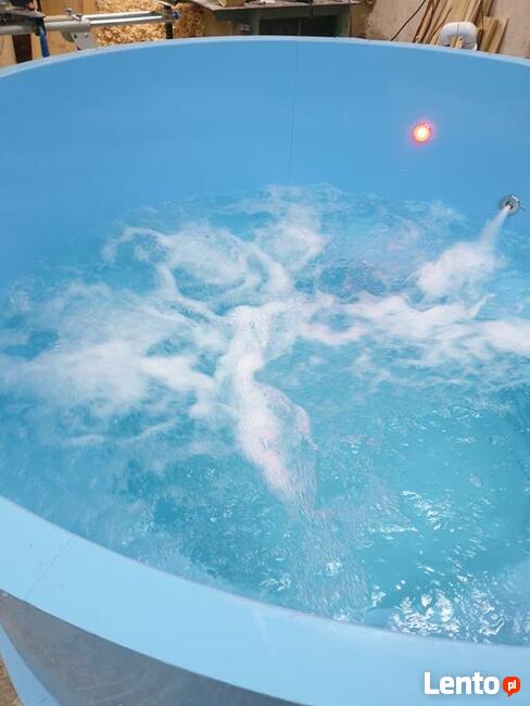Beczka Balia Kąpielowa SPA Jacuzzi LED Ozonator Basen