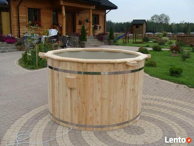 Beczka Balia Kąpielowa SPA Jacuzzi LED Ozonator Basen