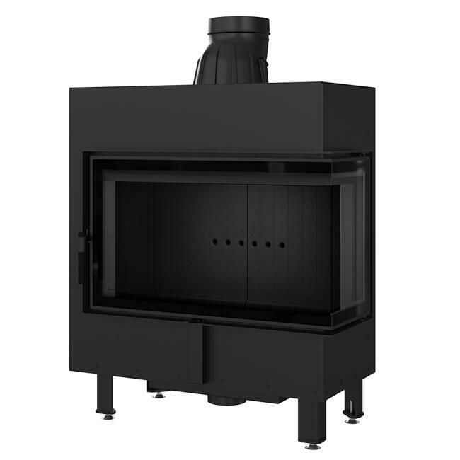 Kominek narożny wkład kominkowy Kratki.pl LUCY 14 lewy BS