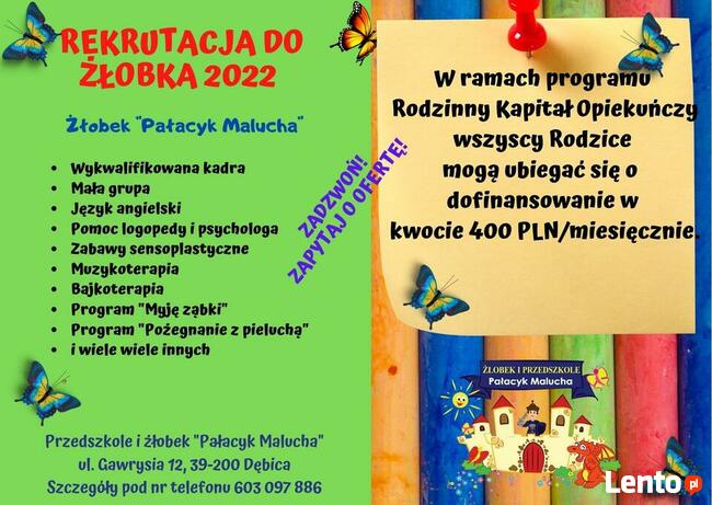 Żłobek Pałacyk Malucha w Dębicy.
