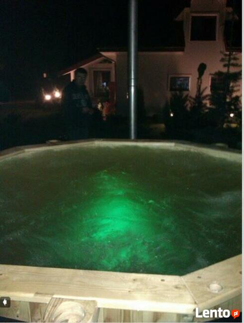 Beczka Balia Kąpielowa SPA Jacuzzi LED Ozonator Basen