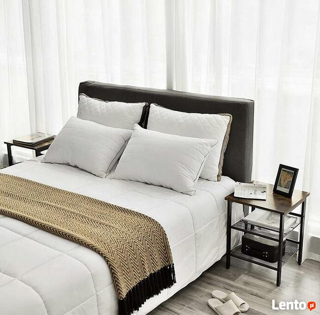 Stolik Kawowy Nocny z Półkami Industrialny LOFT - 2 szt kpl