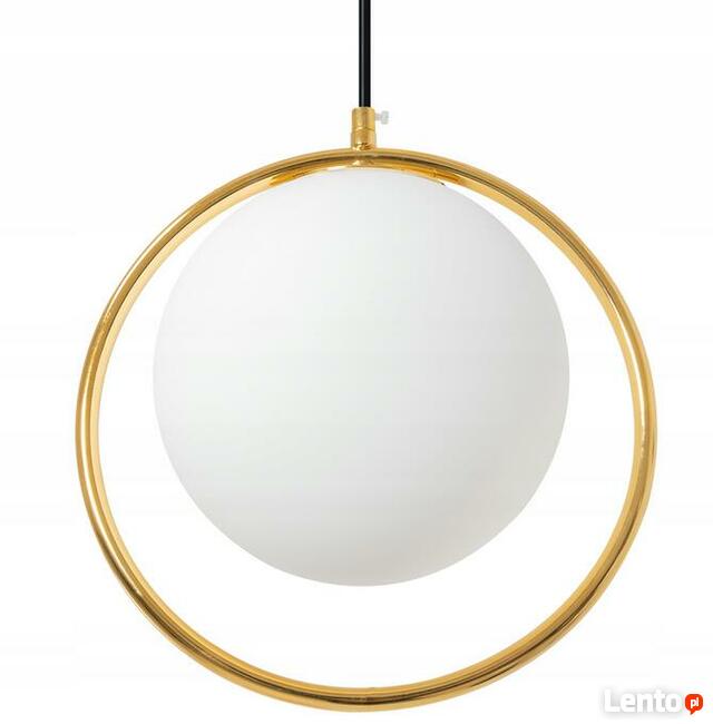 Lampa Sufitowa Nowoczesna Gold Złota E27 Kula