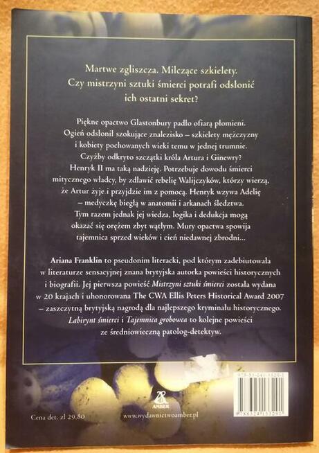 Książka - Tajemnica grobowca - A. Franklin