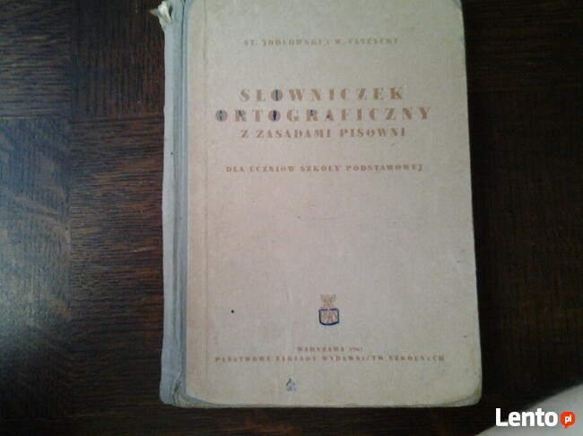 Jodłowski St, Taszycki W, Słowniczek ortograficzny