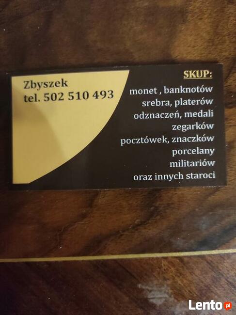 Kupię kryształy militaria srebro monety starocia