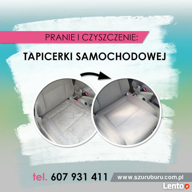 Pranie i czyszczenie tapicerki meblowej i samochodowej