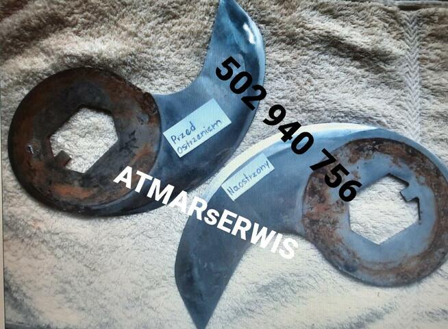 Naprawy krajalnic wędlin i chleba.Ostrzenie