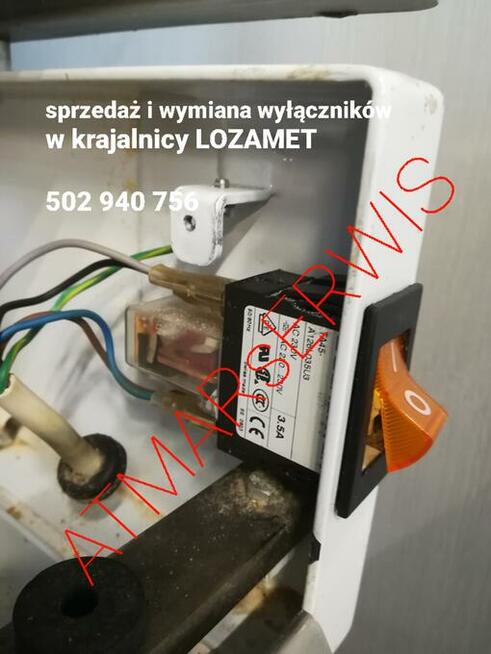 Naprawy krajalnic wędlin i chleba.Ostrzenie