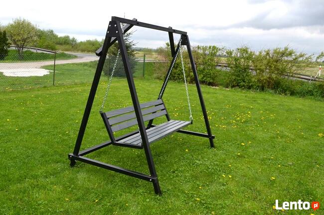 Huśtawka ogrodowa stalowa, huśtawki, ławka stalowa nowa