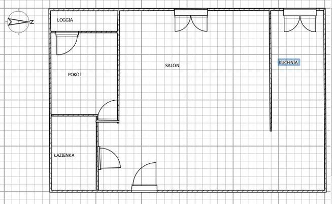 Komfortowe dwupokojowe mieszkanie z loggią