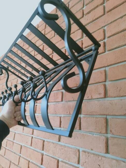 Stylowy wieszak czarny mat