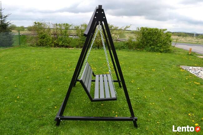 Huśtawka ogrodowa stalowa, huśtawki, ławka stalowa nowa