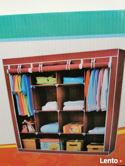 Nowe szafy materiałowe składane tekstylne półki 170x45