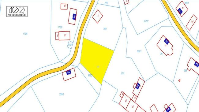 Przeradz - działka 1100m2 ze stawem w centrum wsi
