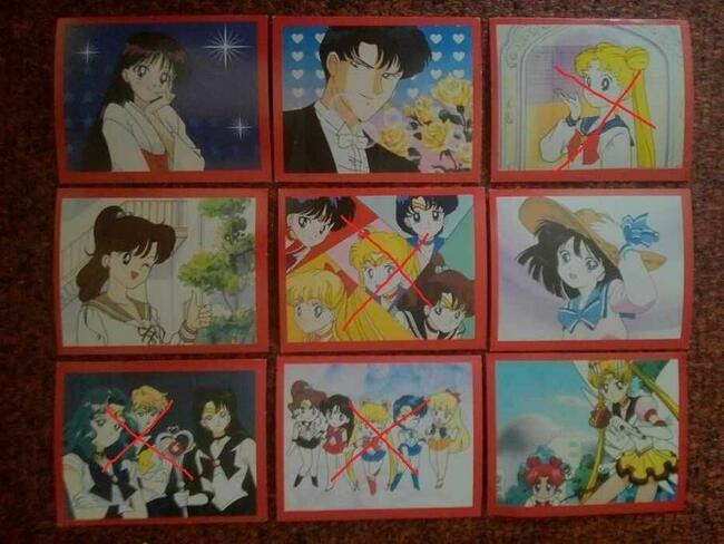 Naklejki Sailor Moon album niemieckie