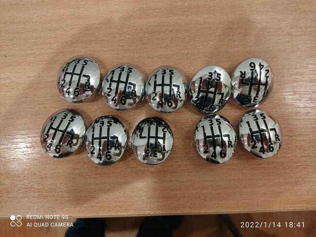 NOWY EMBLEMAT KAPSEL GAŁKI zmiany biegów RENAULT 6 biegów