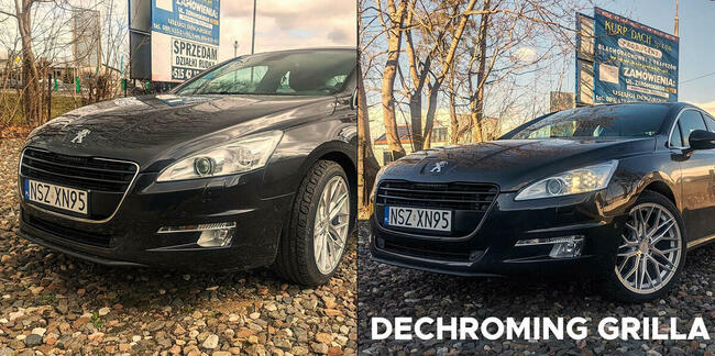 Oklejanie aut, folie PPF, zmiana koloru, dechroming, polerka