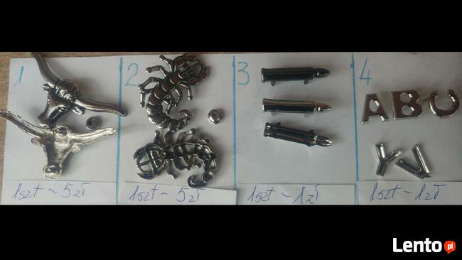 Czaszka-nity, ćwieki ozdobne