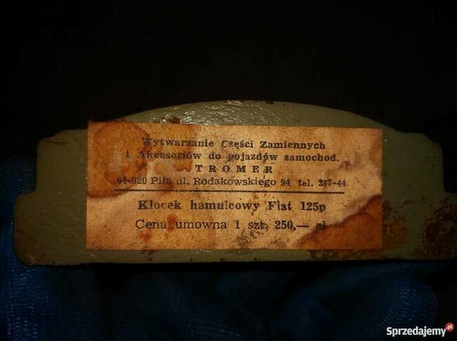Klocki hamulcowe nowe klasyk Fiata 125p 4x