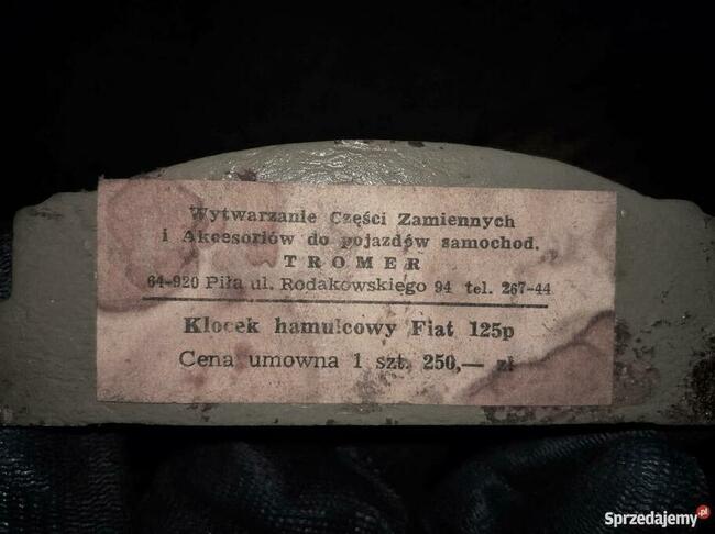 Klocki hamulcowe nowe klasyk Fiata 125p 4x