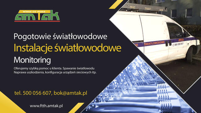 INSTALATOR, MONTER SIECI ŚWIATŁOWODOWYCH