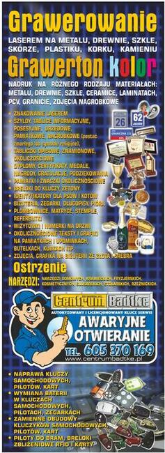 dorabianie kluczy, naprawa kluczy, grawer, ślusarz, serwis