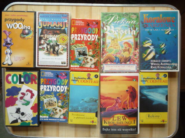 Bajki i inne z lat 70, 80 i 90-tych na kasetach VHS