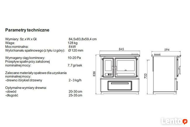 Kuchnia węglowa żeliwna PLAMEN Slavonac N