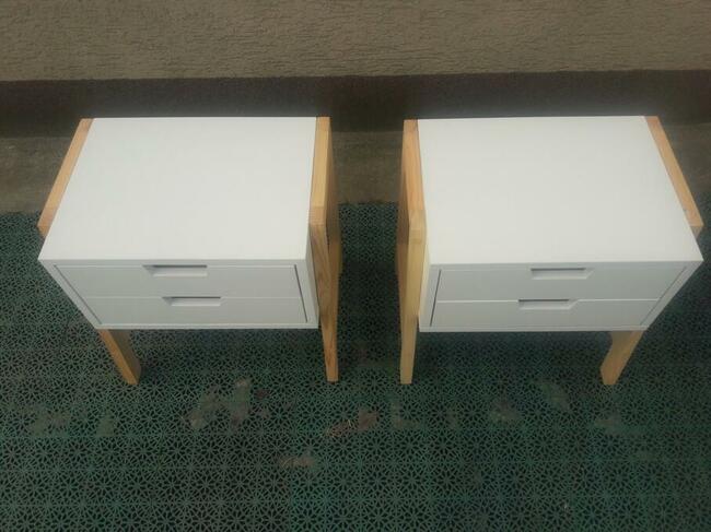 szafka nocna z podwójnymi szufladami