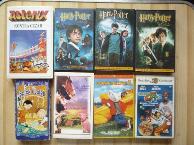 Bajki i inne z lat 70, 80 i 90-tych na kasetach VHS