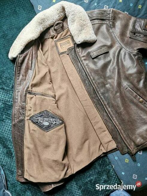 REDSKINS Oryginalna kurtka skórzana Rozm L / XL JAK NOWA