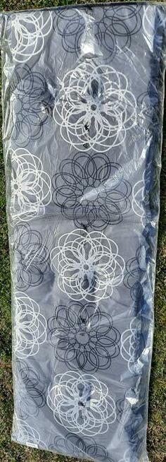 Poduszka na leżak 190x60x6cm grafit srebro Germany