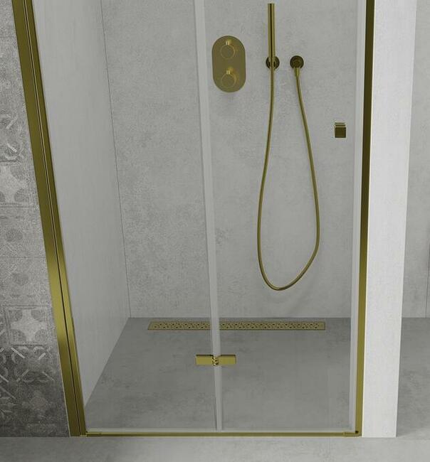 DRZWI PRYSZNICOWE SKŁADANE Złote Gold 70 / 80 / 90 / 100 cm