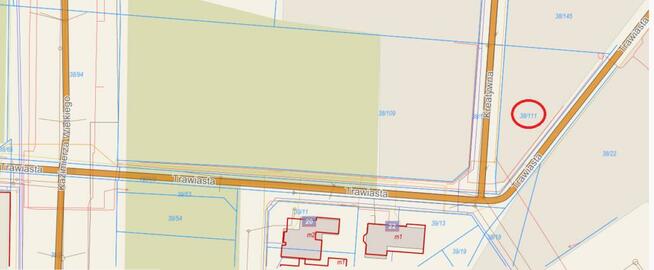 Działka pod zabudowę usługową, wyłożona k.brukową