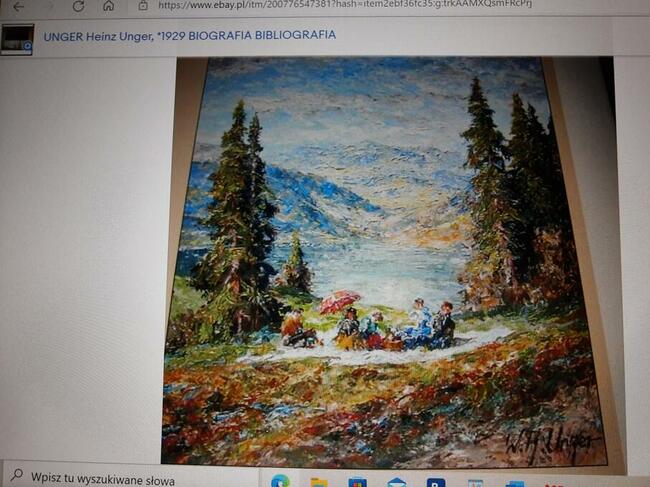 Obraz Heinz Wolfgang Unger PIKNIK - CERTYFIKAT 1929