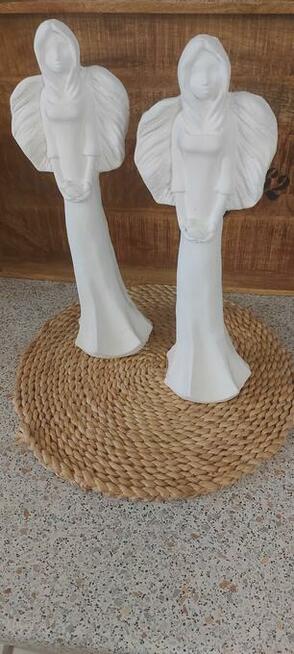 amor amorki aniol gipsowy anioł stojący