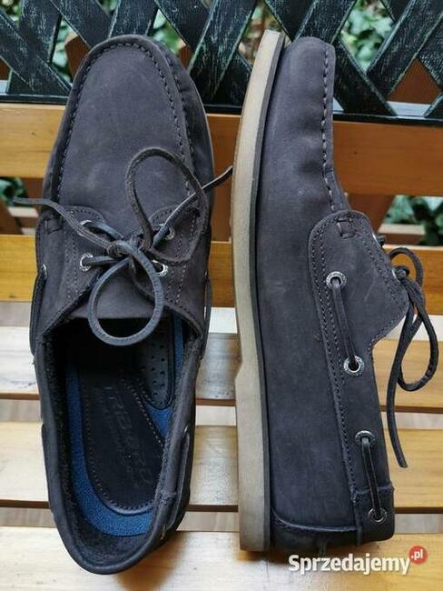 Buty męskie mokasyny Rozm.44 Skóra naturalna NUBUK JAK NOWE