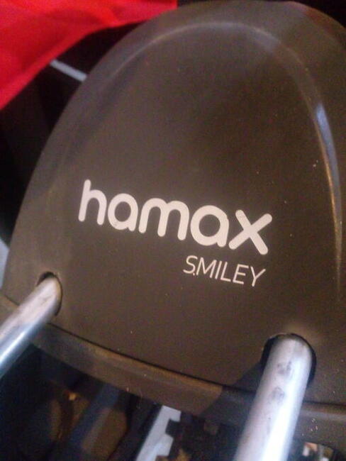 HAMAX SMILEY FOTELIK ROWEROWY NA RAMĘ 22KG PAŁĄK