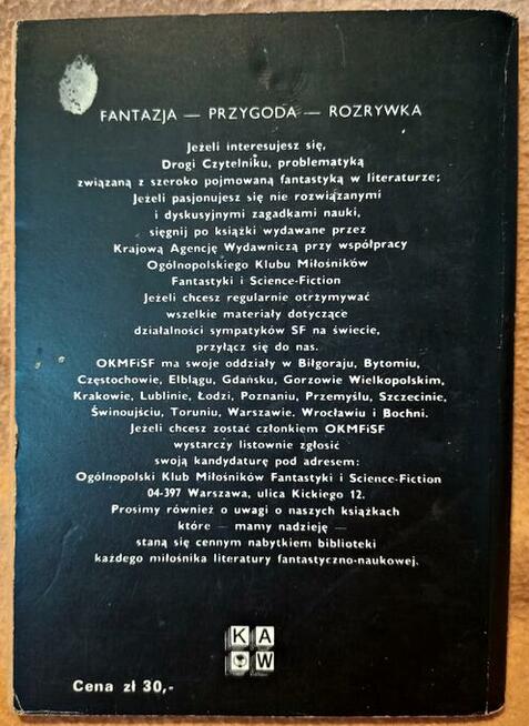 Książka - Kosmiczny meldunek - A. Trepka