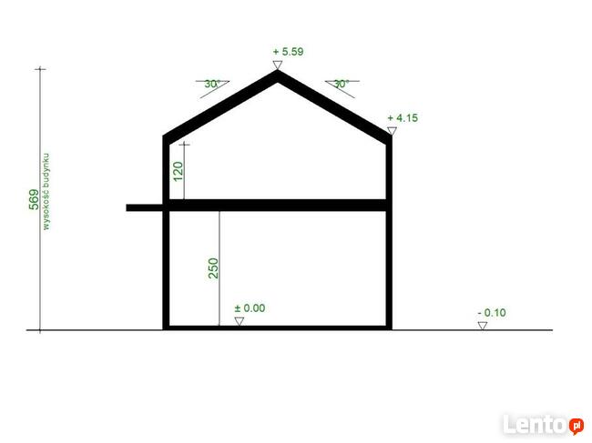 Projekt domu ZG224c - na zgłoszenie bez pozwolenia