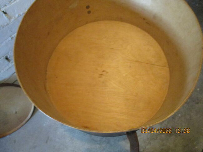 Retro Kufer na kapelusze z XIX wieku