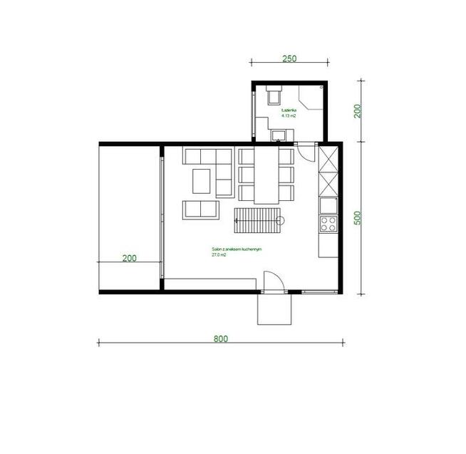 Projekt domu ZG224a - na zgłoszenie bez pozwolenia