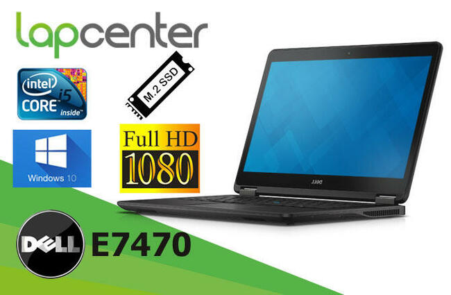 Dell Latitude E7470 I5-6gen 8GB RAM 256SSD W10- LapCenter.pl