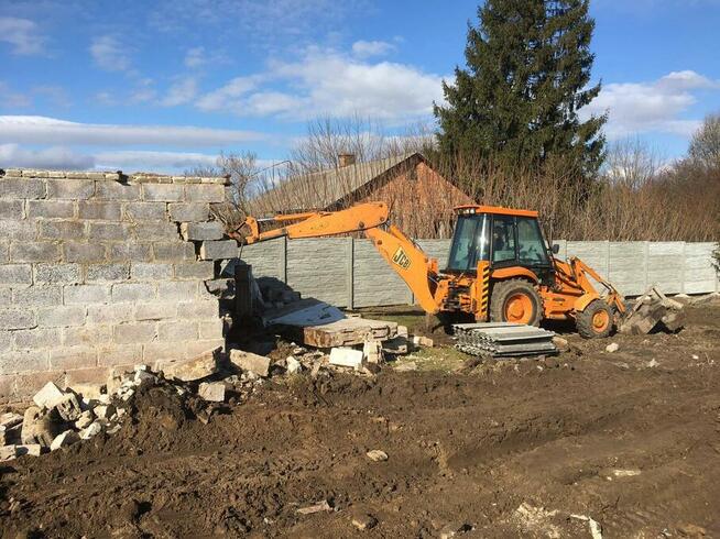 Usługi Koparko-Ładowarką Koparką Roboty Ziemne Wykopy Wywóz